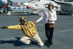 PICTURES/USS Midway - Flight Deck/t_Sharon & Yellow Shirt.JPG